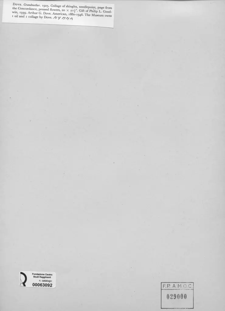 Anonimo , Dove, Arthur G. - sec. XX - Grandmother , retro