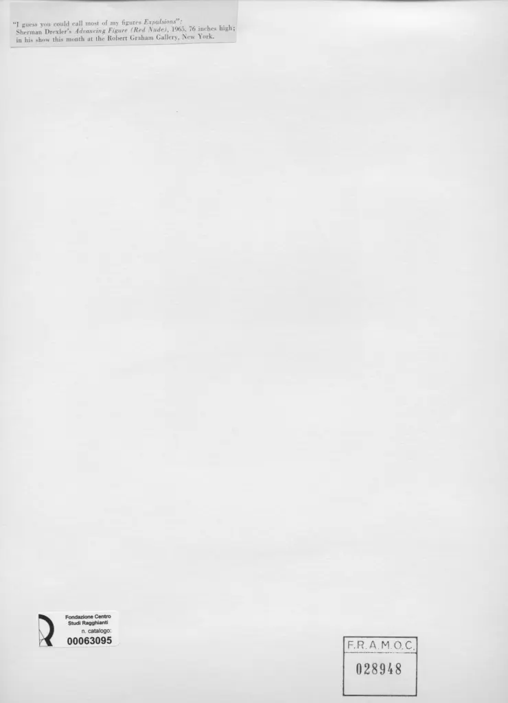 Anonimo , Drexler, Sherman - sec. XX - Advancing Figure (Red Nude) , retro