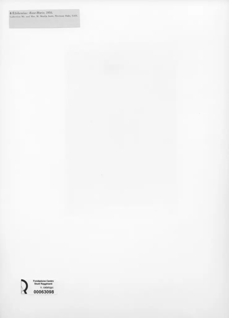 Anonimo , Eilshemius - sec. XX - Rose - Marie , retro