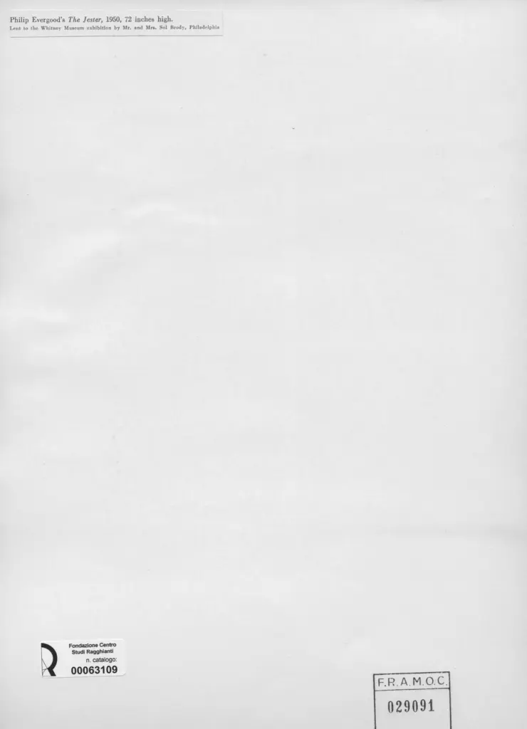 Anonimo , Evergood, Philip - sec. XX - The Jester , retro