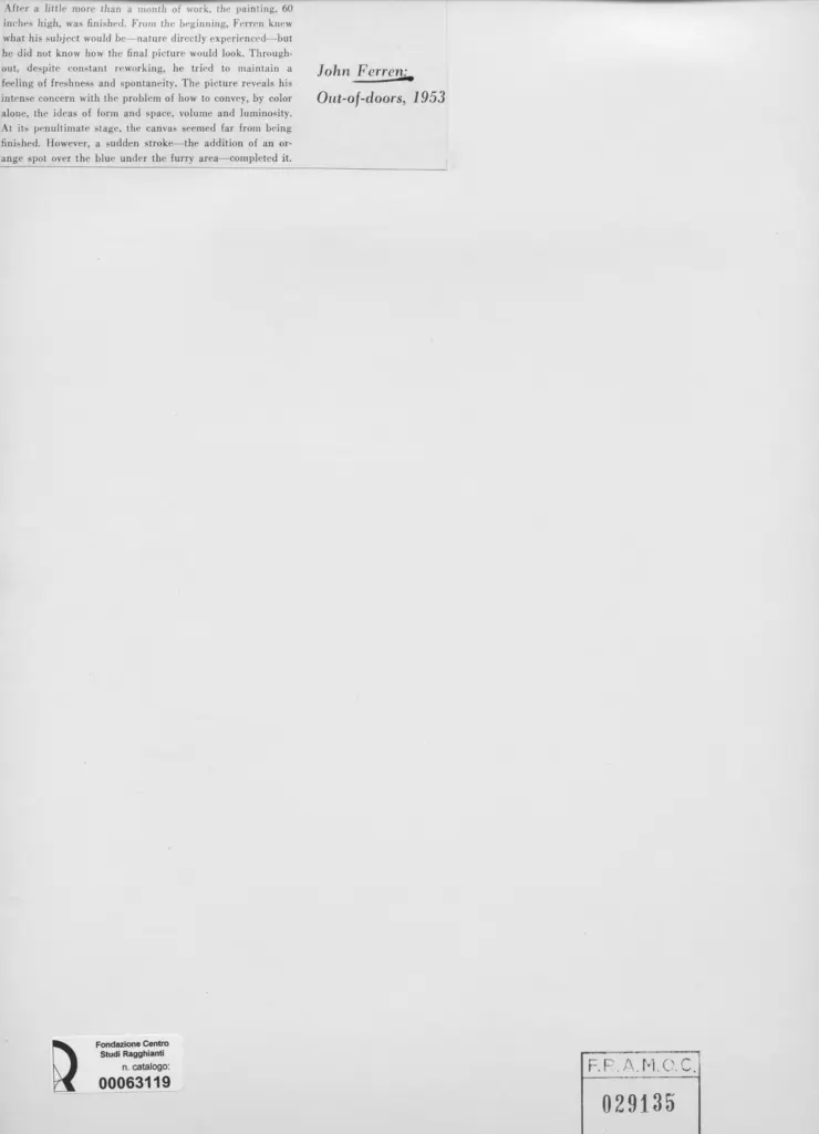 Anonimo , Ferren, John - sec. XX - Out-of-doors , retro