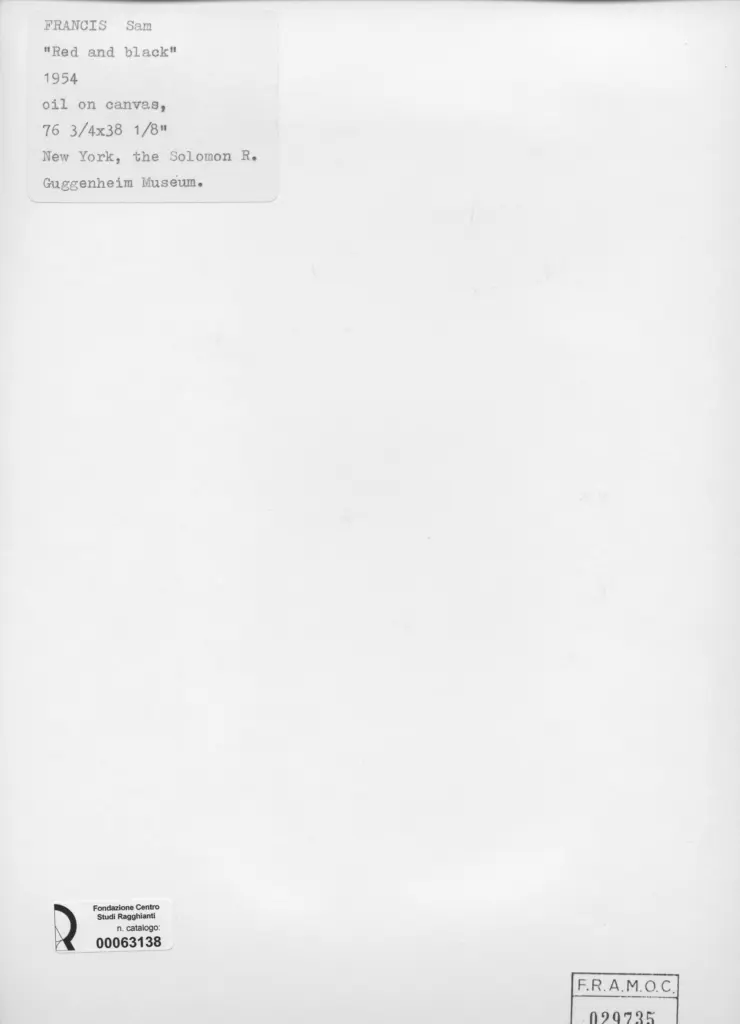 Anonimo , Francis, Sam - sec. XX - Red and black , retro