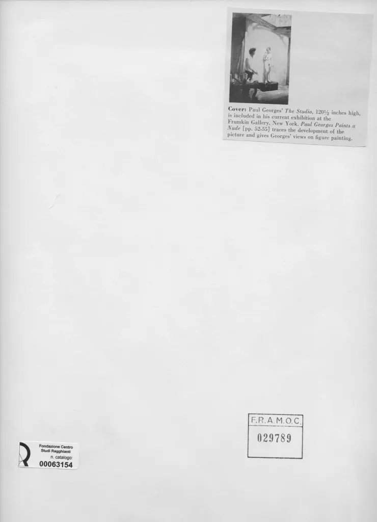 Anonimo , Georges, Paul - sec. XX - Paul Georges Paints a Nude , retro