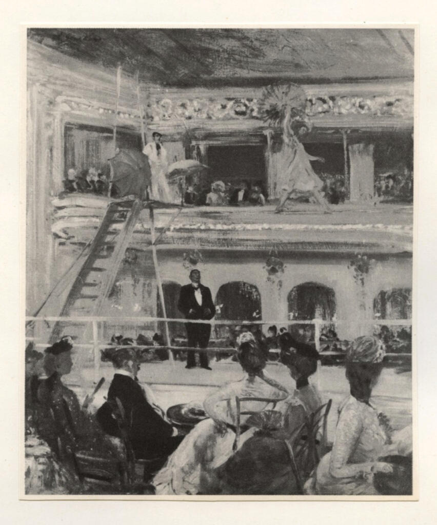 Anonimo , Glackens, William J. - sec. XX - Giardino coperto di Hammerstein , fronte