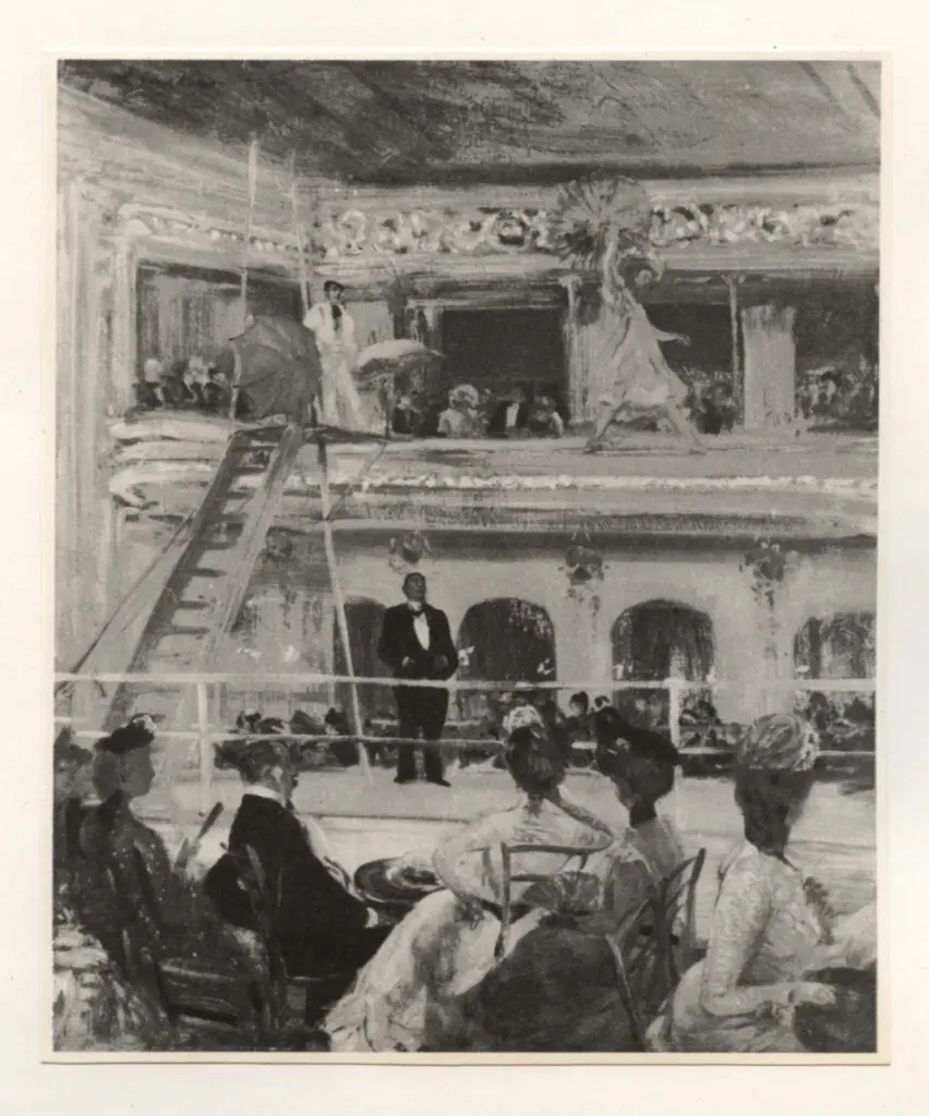 Glackens, William J. , Giardino coperto di Hammerstein