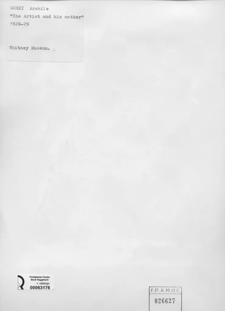 Anonimo , Gorki, Arshile - sec. XX - The Artist and his mother , retro