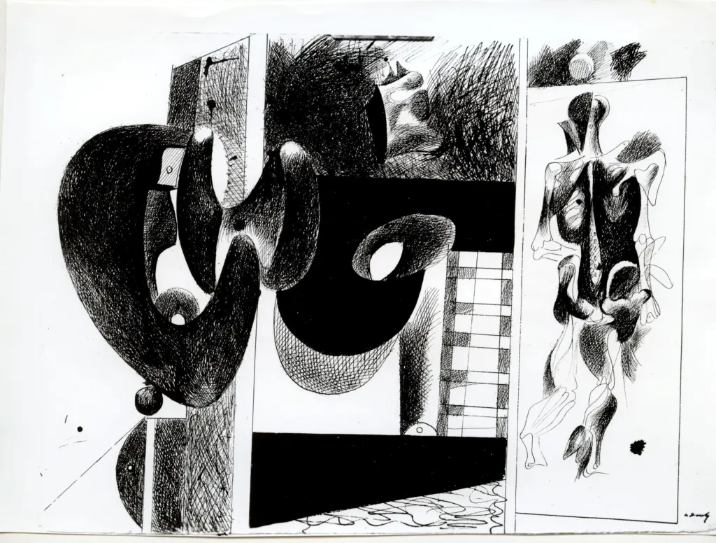 Giacomelli , Gorki, Arshile - sec. XX - Disegno , fronte