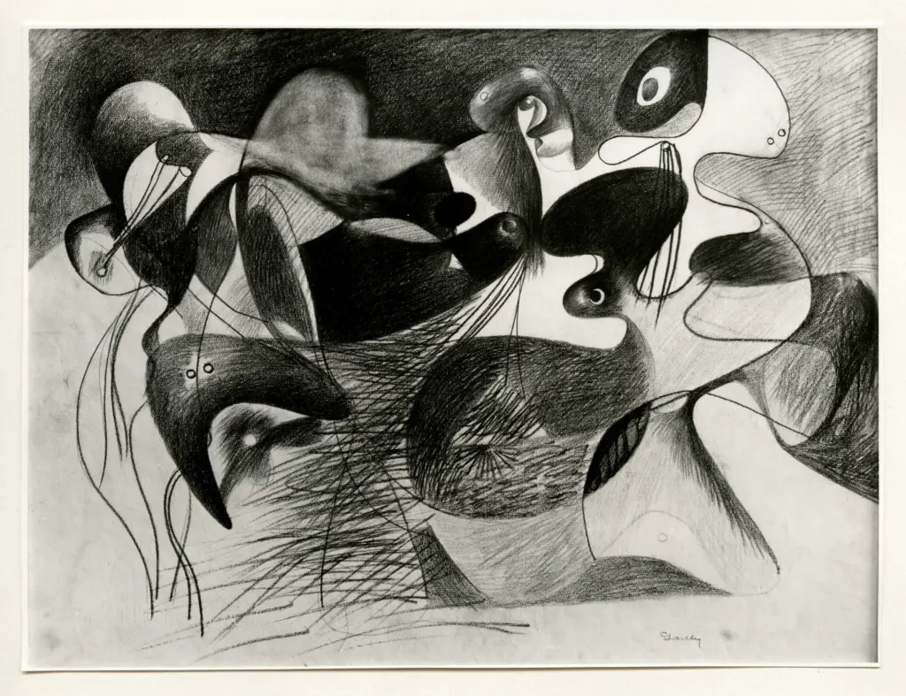 Giacomelli , Gorki, Arshile - sec. XX - Disegno , fronte