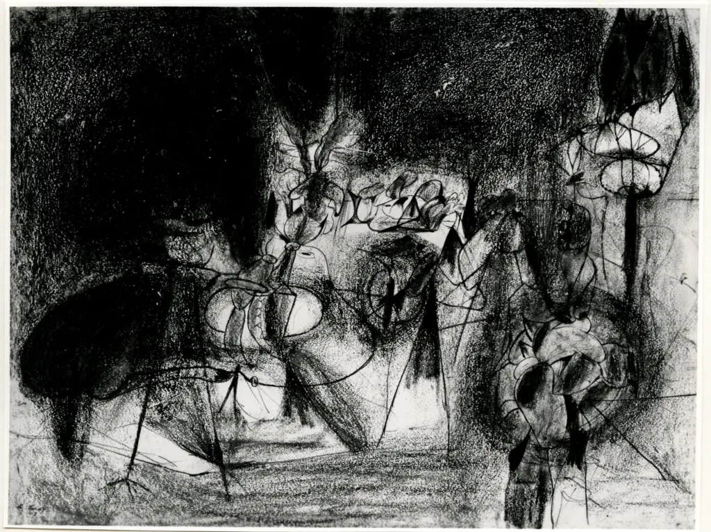 Giacomelli , Gorki, Arshile - sec. XX - Disegno , fronte