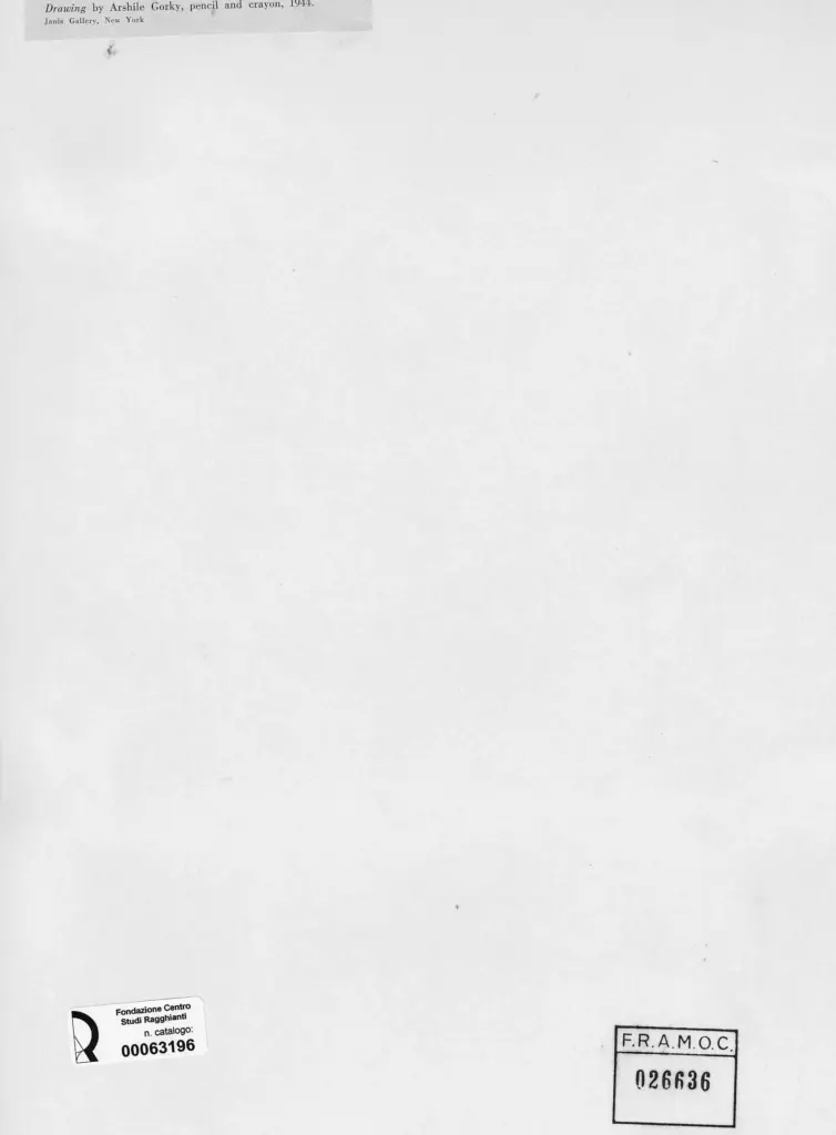 Anonimo , Gorki, Arshile - sec. XX - Silecence was closing upon him , retro