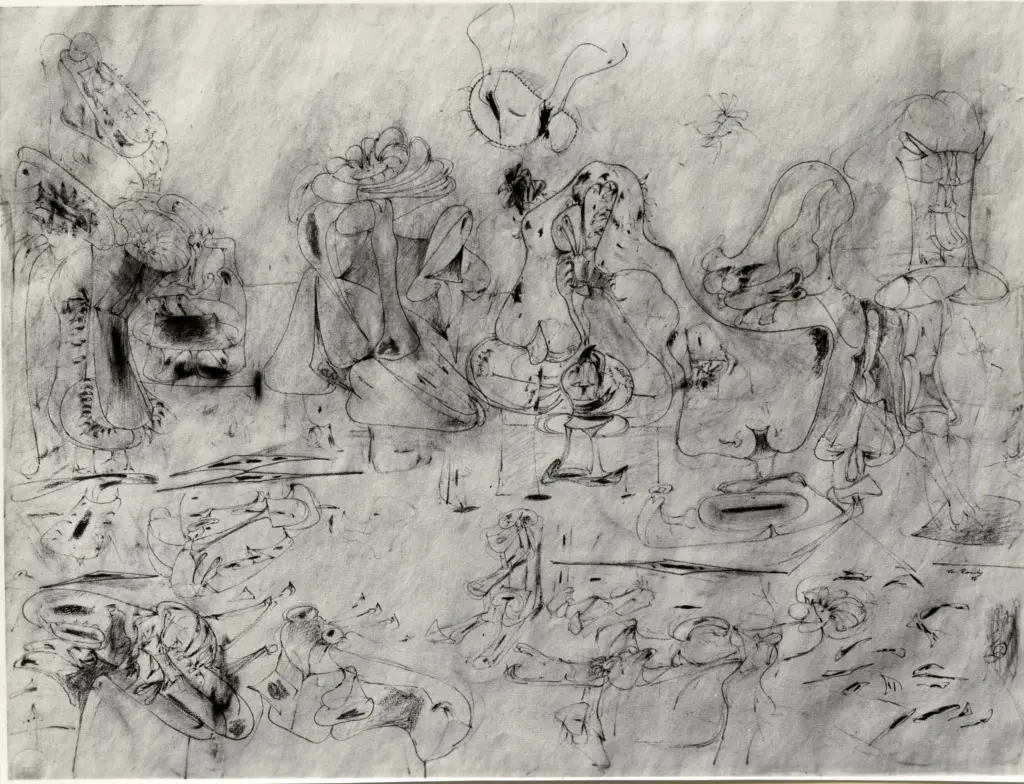 Giacomelli , Gorki, Arshile - sec. XX - Disegno , fronte