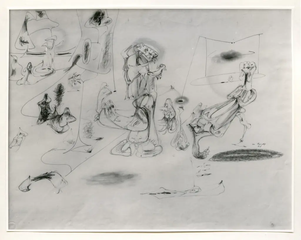 Giacomelli , Gorki, Arshile - sec. XX - Disegno , fronte