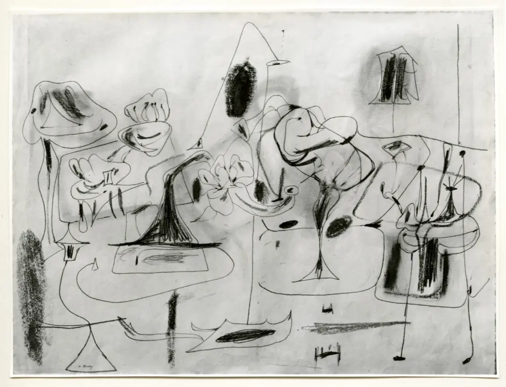 Giacomelli , Gorki, Arshile - sec. XX - Disegno , fronte