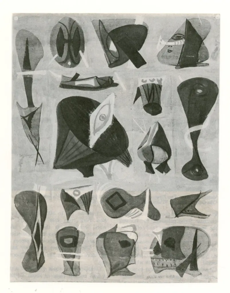 Anonimo , Gottlieb, Adolph - sec. XX - Abstraction , fronte