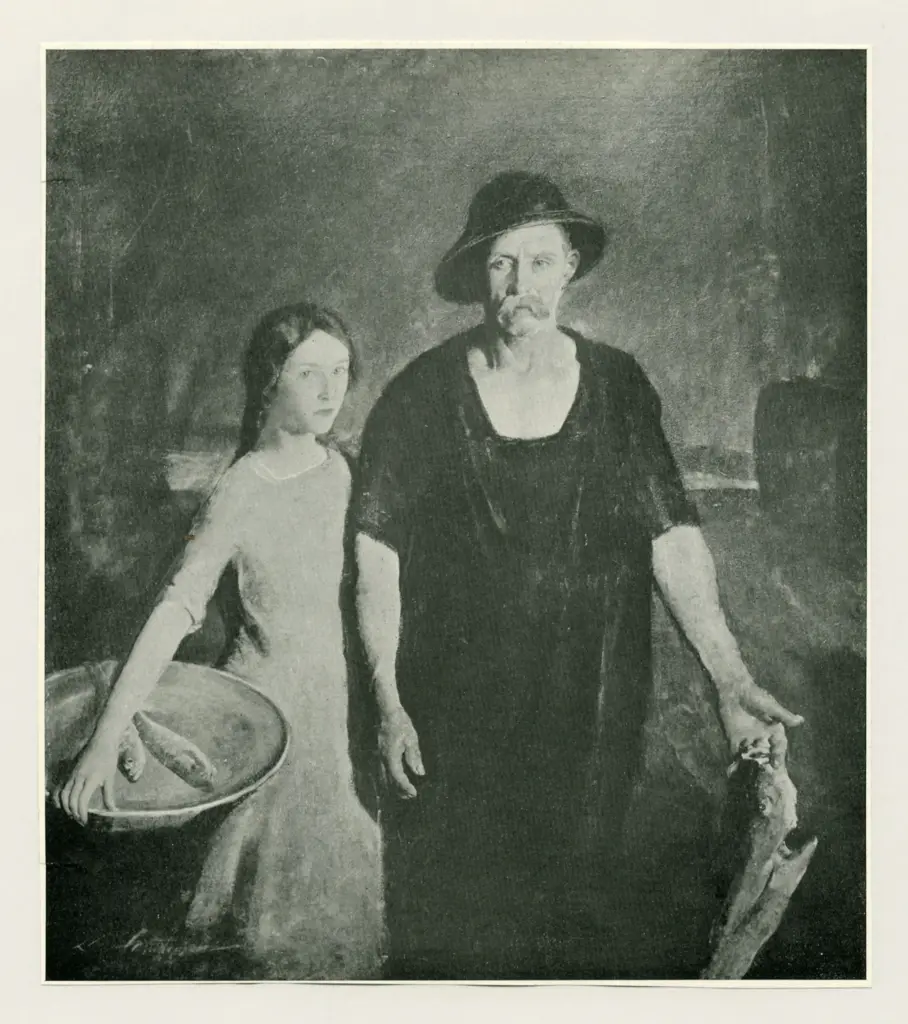 Hawthorne, Charles , Un pescatore e sua figlia -