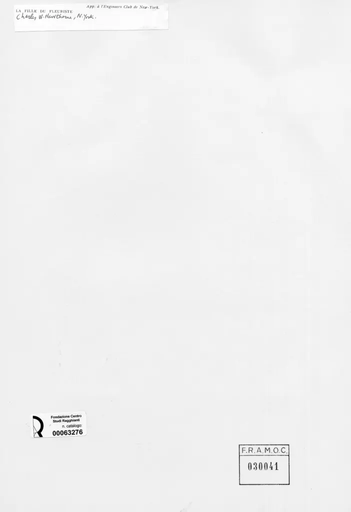 Anonimo , Hawthorne, Charles - sec. XX - La figlia di un fioraio , retro