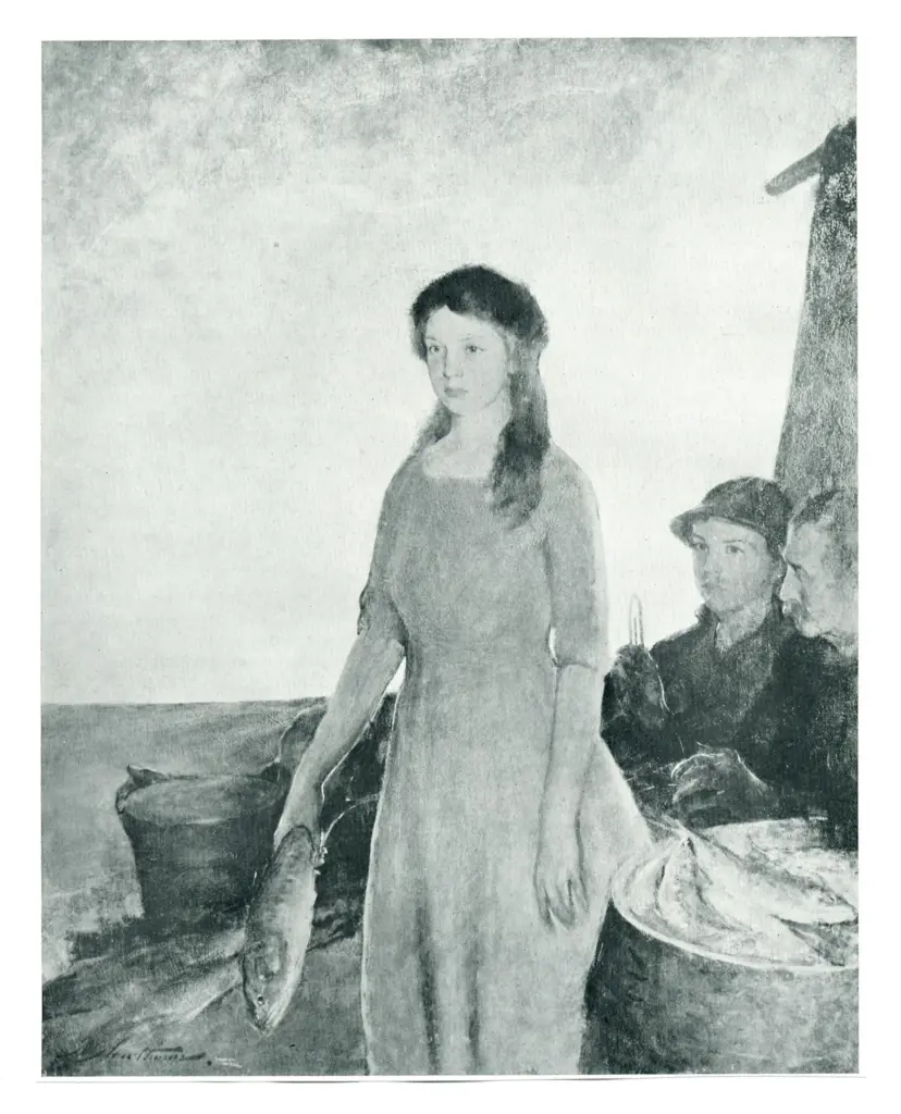 Anonimo , Hawthorne, Charles - sec. XIX/ XX - La figlia del pescatore , fronte