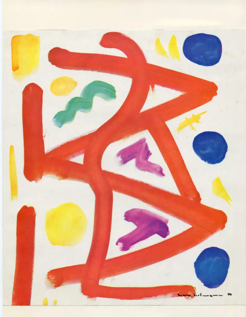 Anonimo , Hofmann, Hans - sec. XX - Composizione , fronte