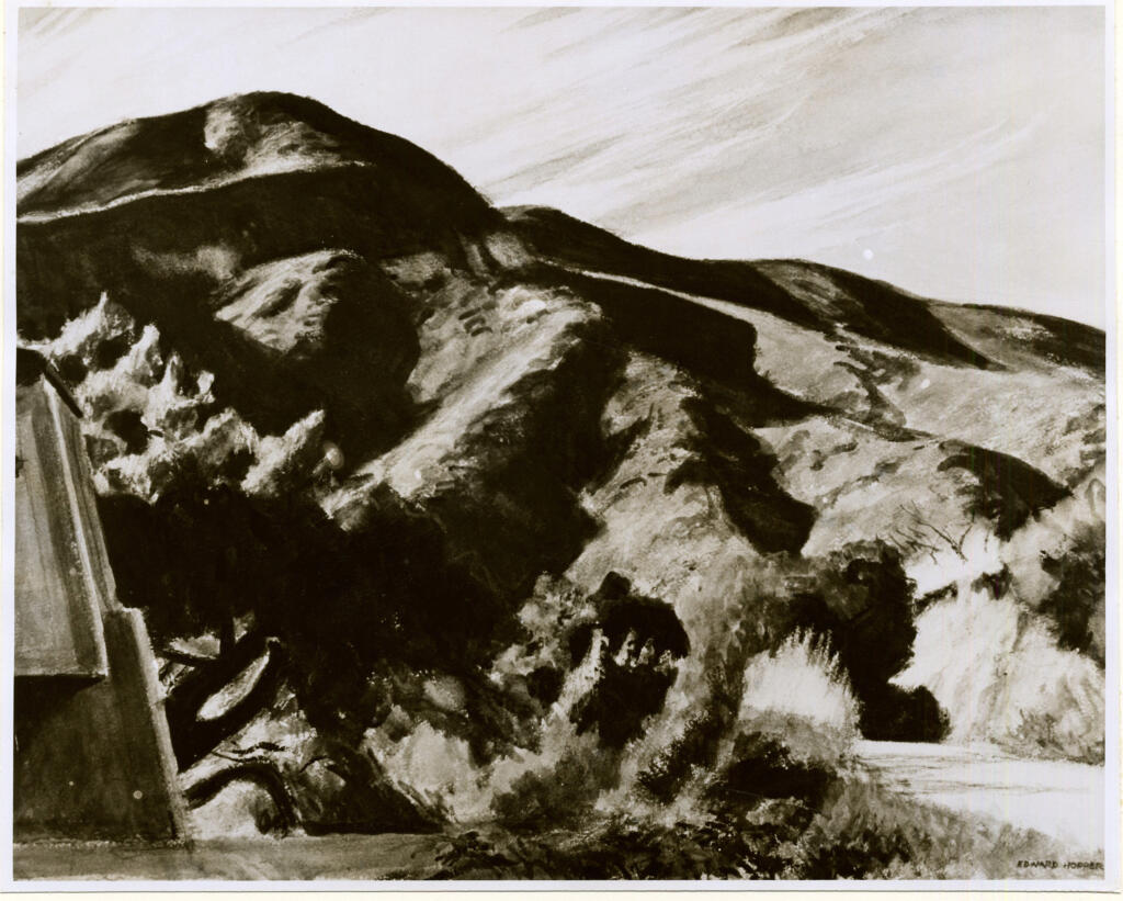 Anonimo , Hopper, Edward - sec. XX - California Hills , fronte