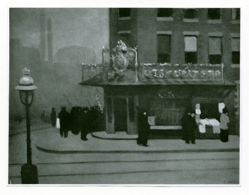 Anonimo , Hopper, Edward - sec. XX - Corner Saloon , fronte
