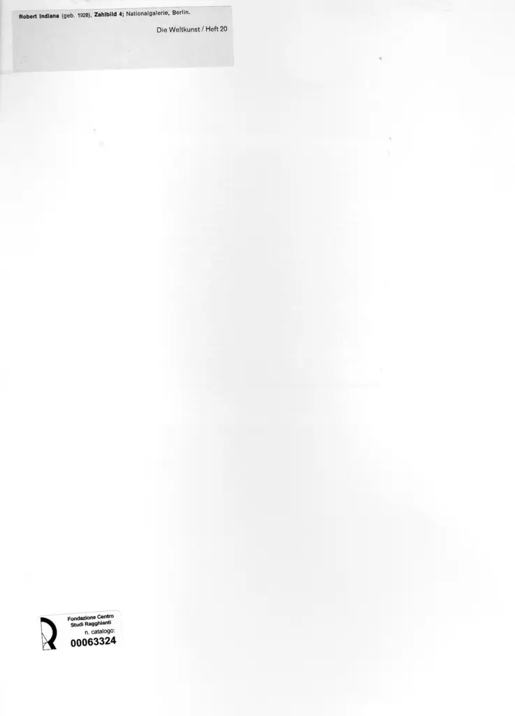 Anonimo , Indiana, Robert - sec. XX - Zahlbild 4 , retro