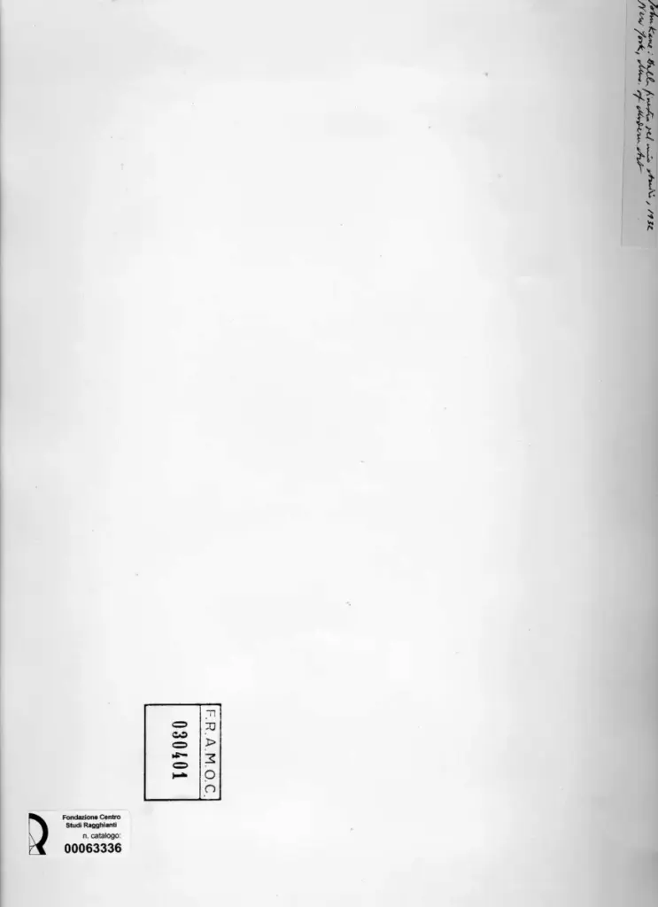 Anonimo , Kane, John - sec. XX - Dalla finestra del mio studio , retro