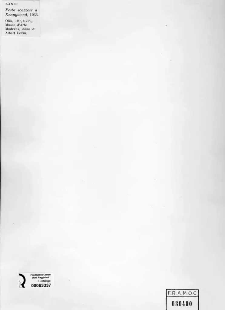 Anonimo , Kane, John - sec. XX - Festa scozzese a Kennywood , retro