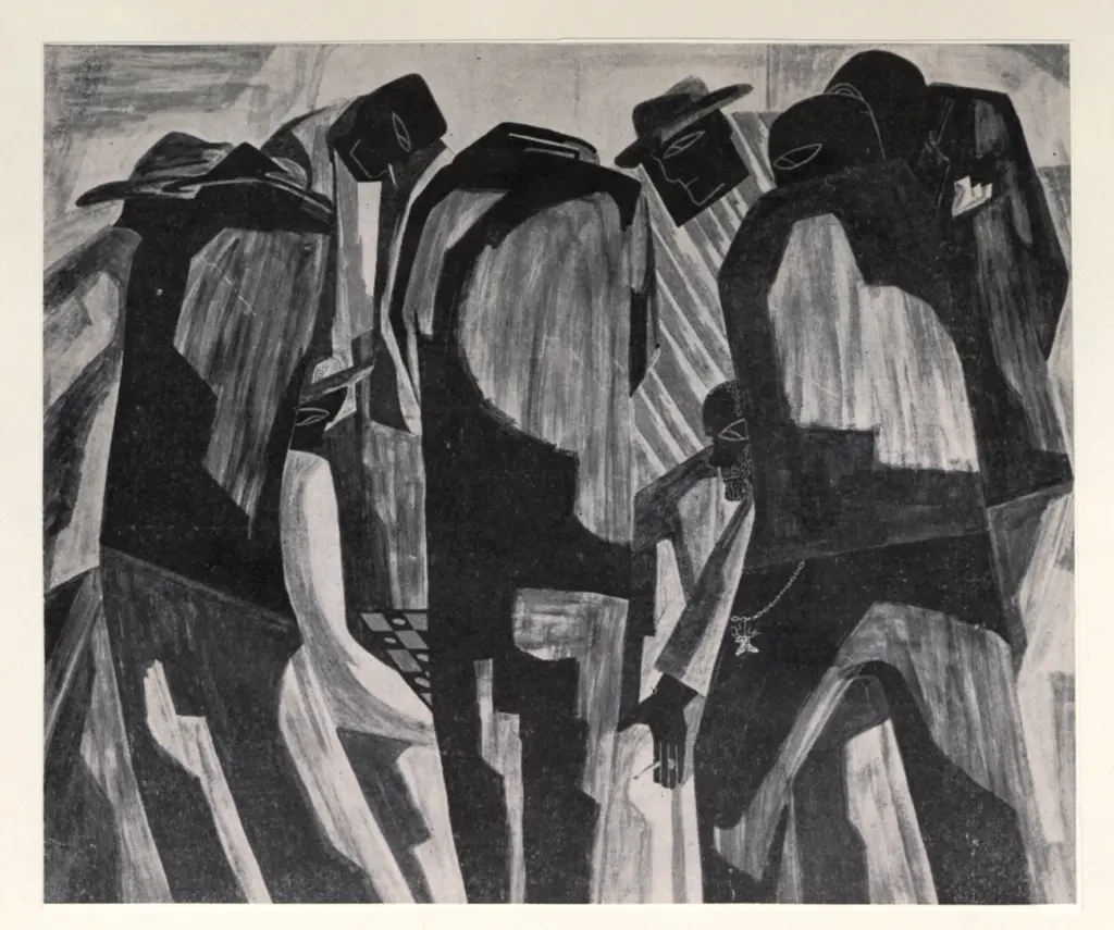 Anonimo , Lawrence, Jacob - sec. XX - Kibitzer , fronte