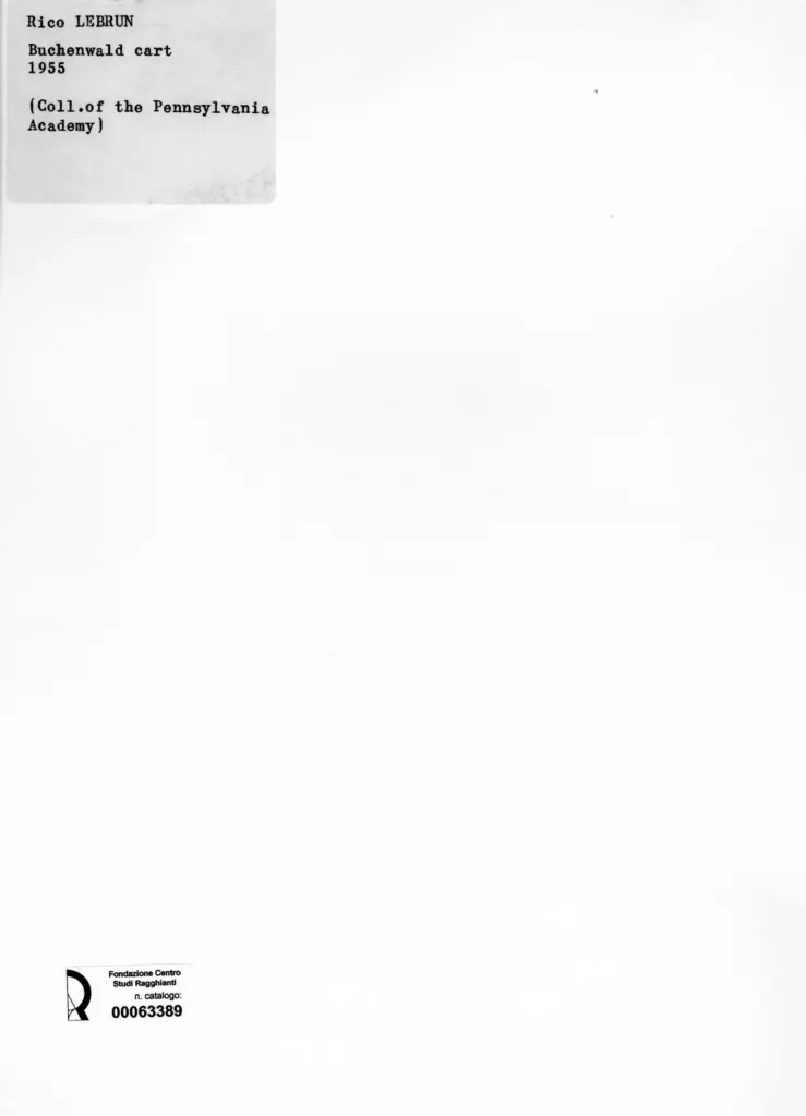 Anonimo , Lebrun, Rico - sec. XX - Buchenwald cart , retro