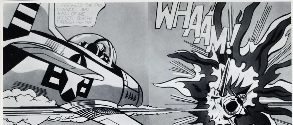 Anonimo , Lichtestein, Roy - sec. XX - Whaam , fronte