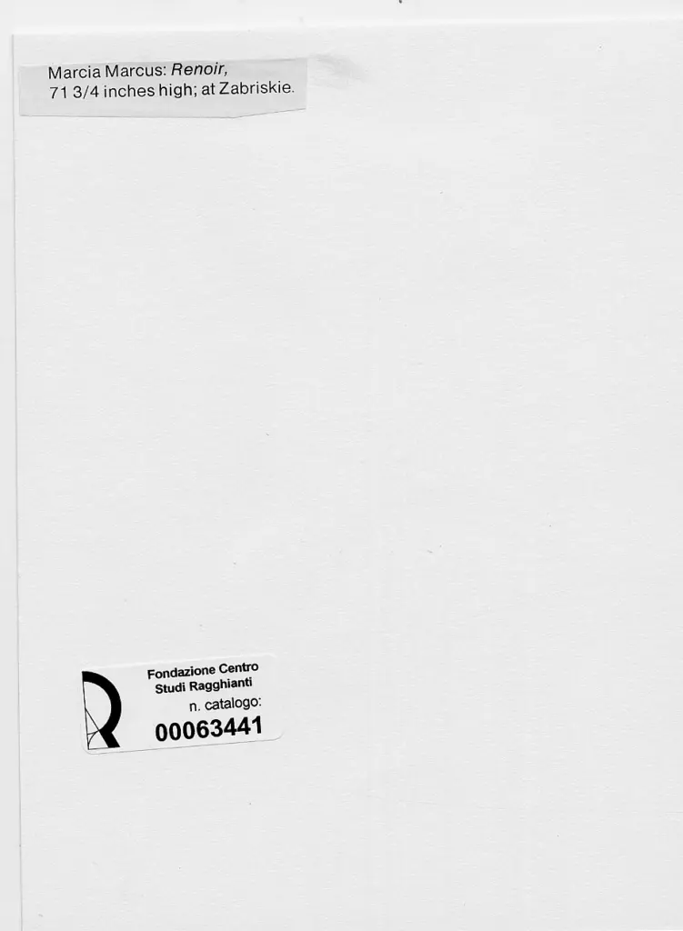 Anonimo , Marcus, Marcia - sec. XX - Renoir , retro