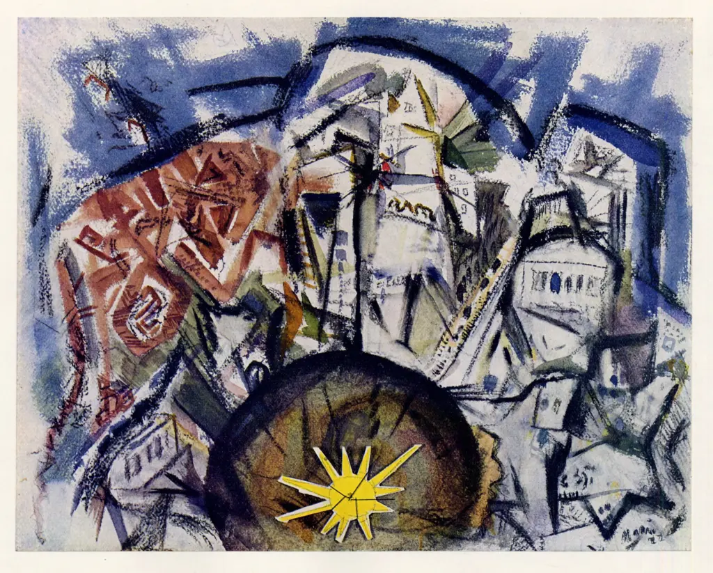 Anonimo , Marin, John - sec. XX - Lower Manhattan , fronte