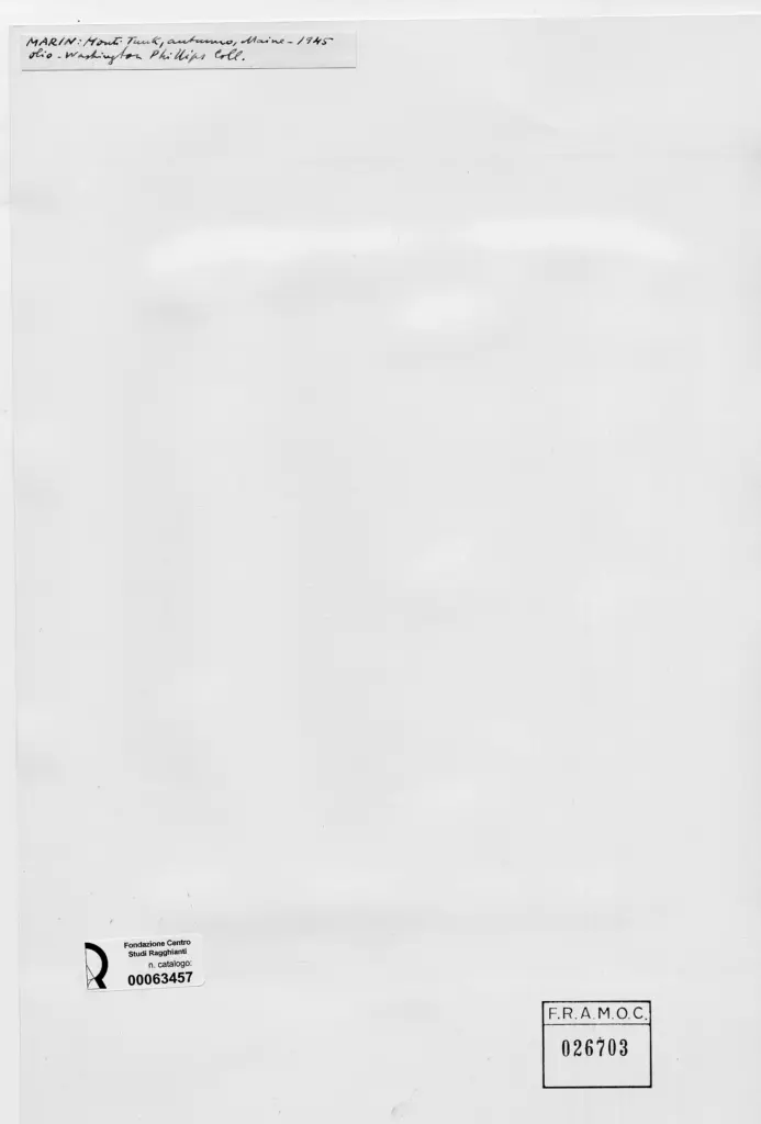 Anonimo , Marin, John - sec. XX - Monti Tunk, autunno, Maine , retro