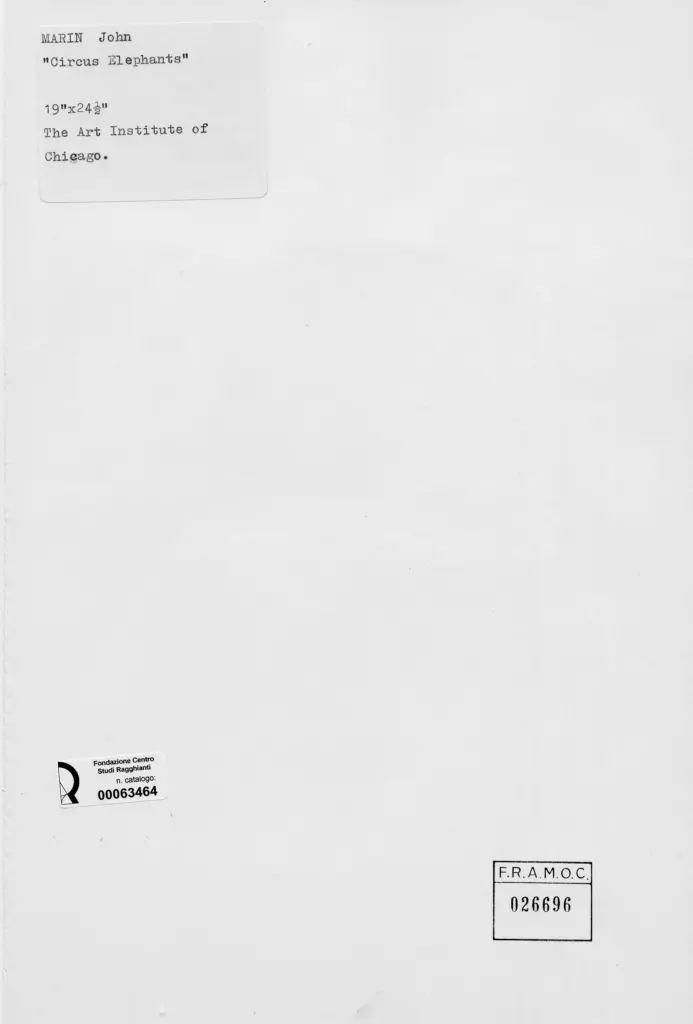 Anonimo , Marin, John - sec. XX , retro