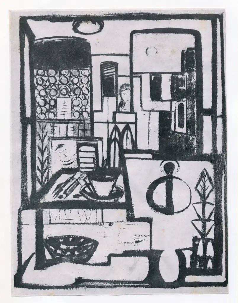 Anonimo , Mommer, Paul - sec. XX - White Interior , fronte