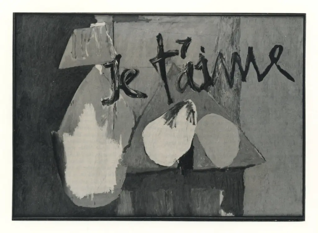 Motherwell, Robert , Je t'aime