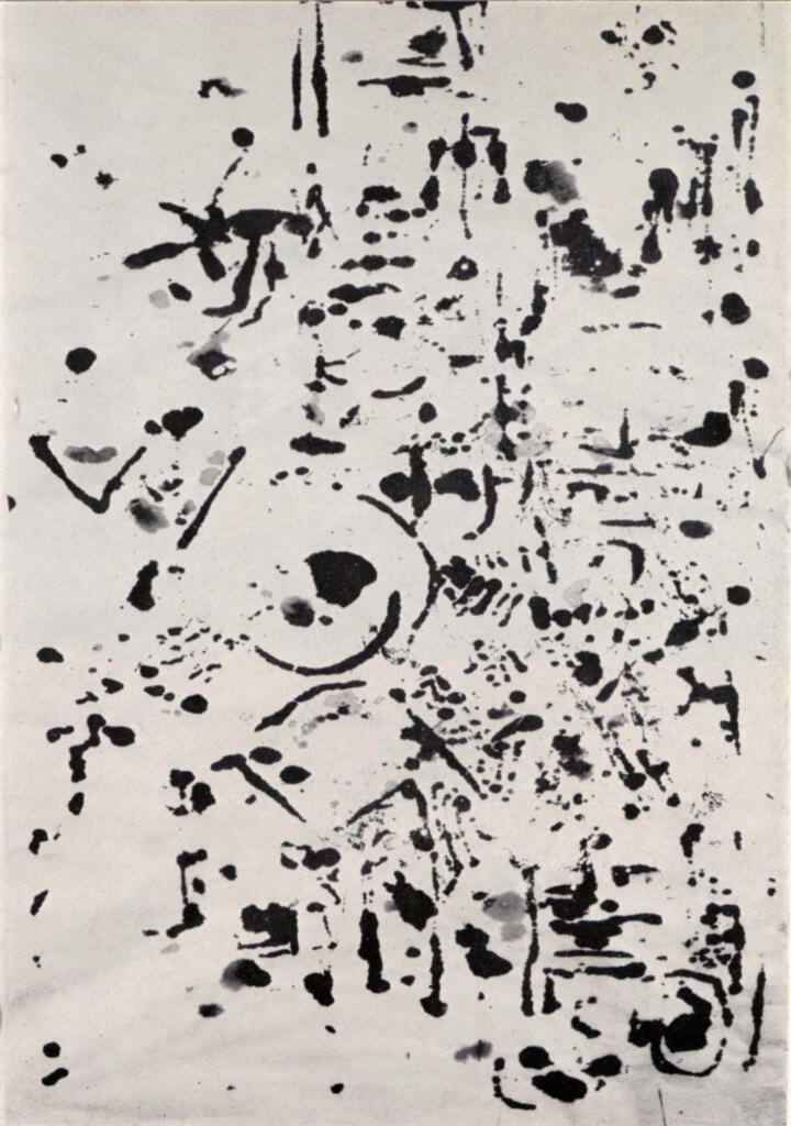 Anonimo , Pollock, Jackson - sec. XX - Una Composizione astratta , fronte