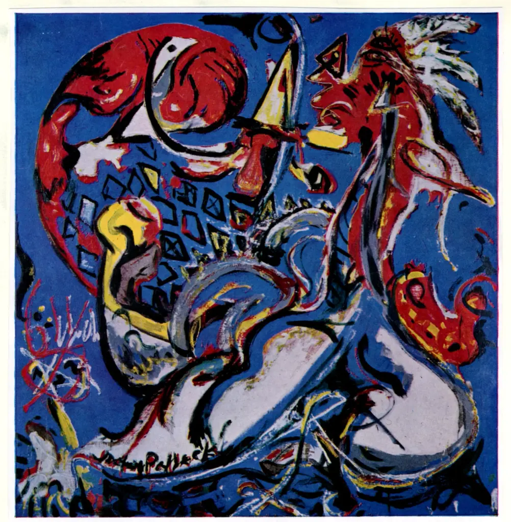 Anonimo , Pollock, Jackson - sec. XX - Moon Woman Cuts teh Circle , fronte