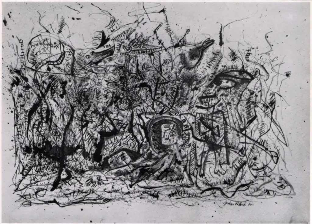 Anonimo , Pollock, Jackson - sec. XX - Large Composition , fronte
