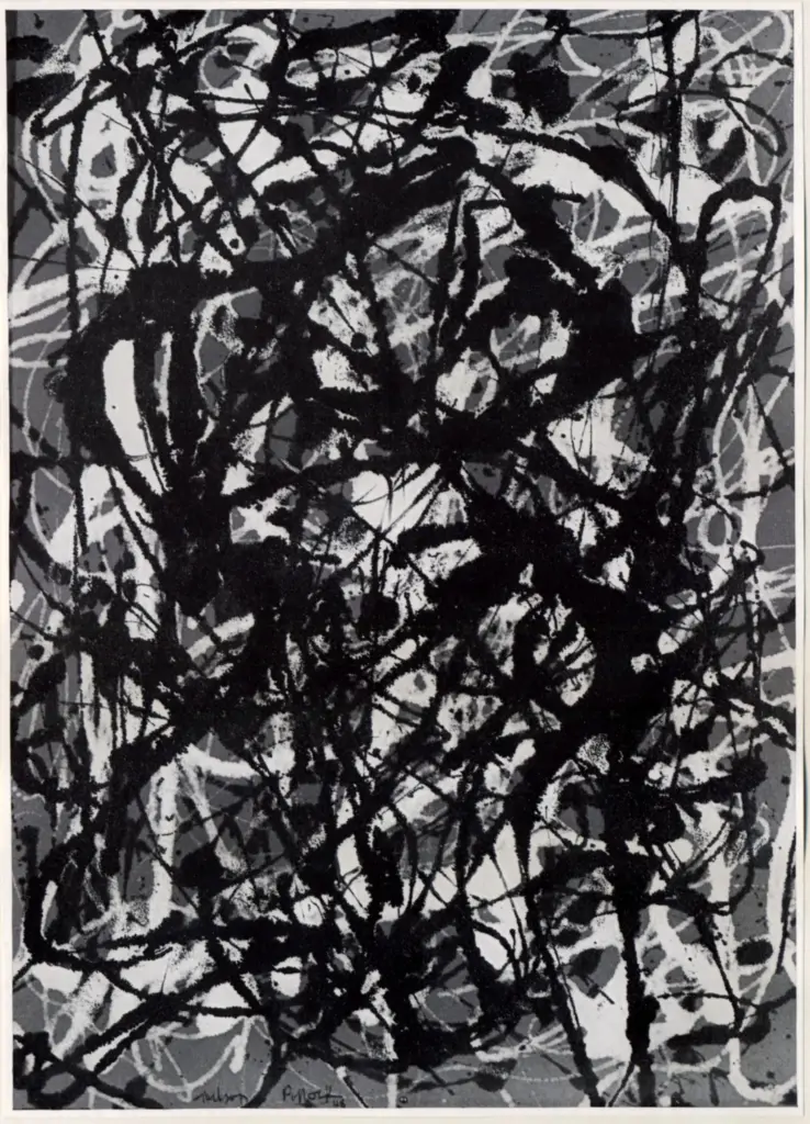 Anonimo , Pollock, Jackson - sec. XX - Free Form , fronte