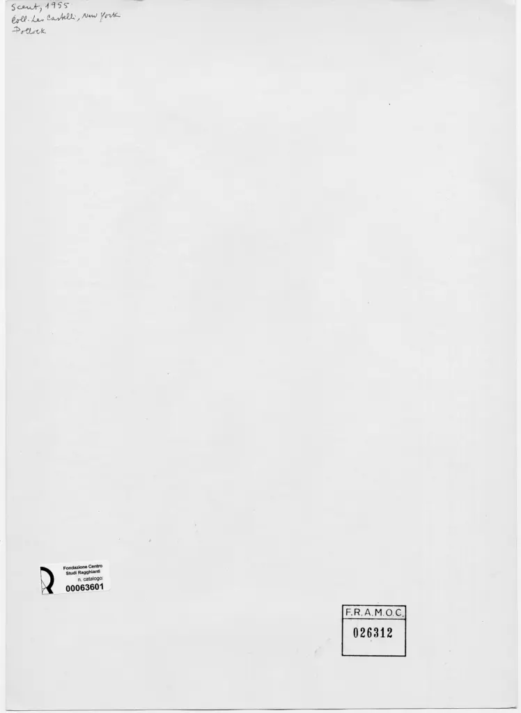 Anonimo , Pollock, Jackson - sec. XX - Scent , retro