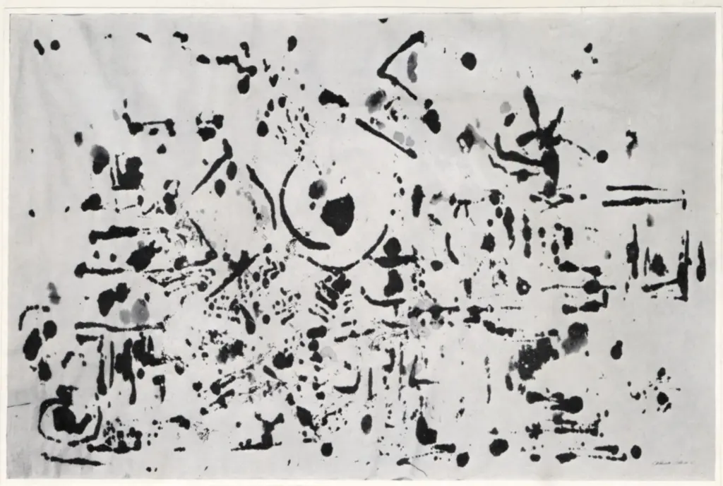 Anonimo , Pollock, Jackson - sec. XX - Una costruzione astratta , fronte