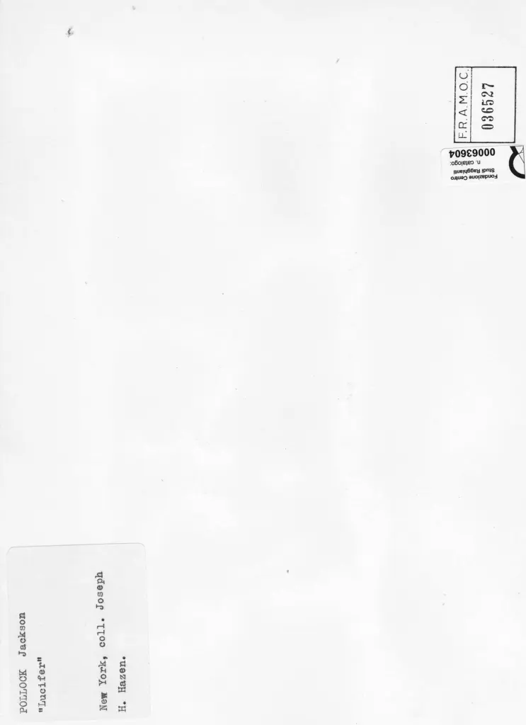 Anonimo , Pollock, Jackson - sec. XX - Lucifer , retro