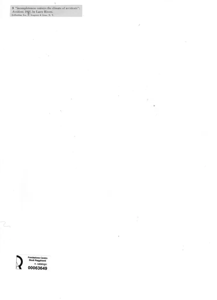 Anonimo , Rivers, Larry - sec. XX - Accident , retro