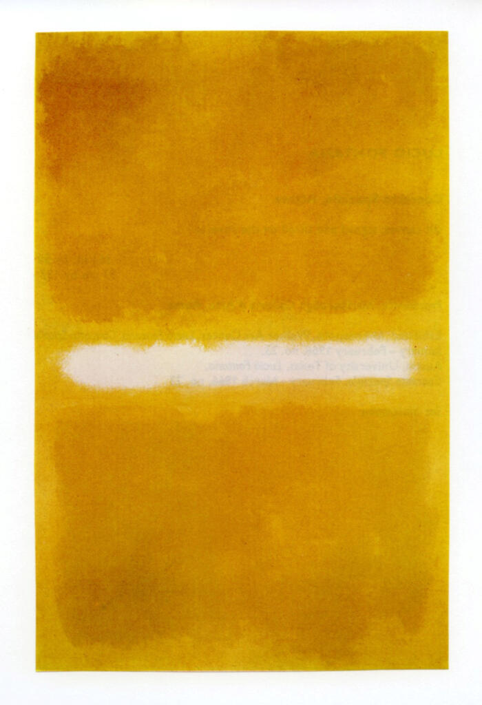 Anonimo , Rothko, Mark - sec. XX - Composizione , fronte