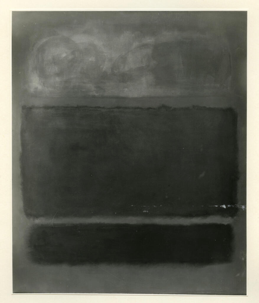 Giacomelli , Rothko, Mark - sec. XX - Rosso cupo e nero , fronte