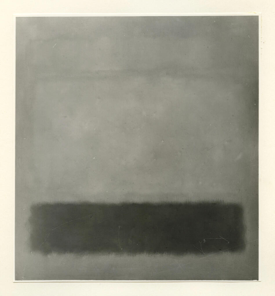 Giacomelli , Rothko, Mark - sec. XX - Rossi , fronte