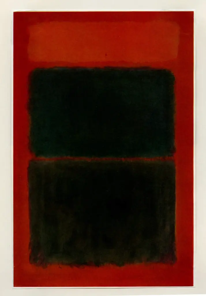 Rothko, Mark , Light red over black