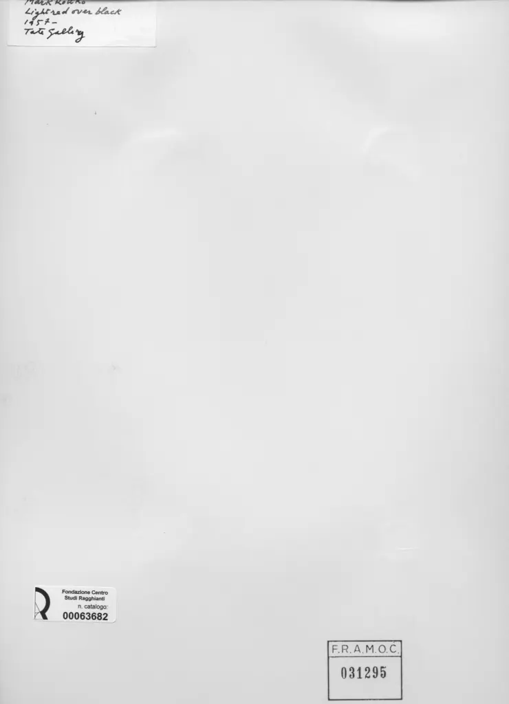 Anonimo , Rothko, Mark - sec. XX , retro