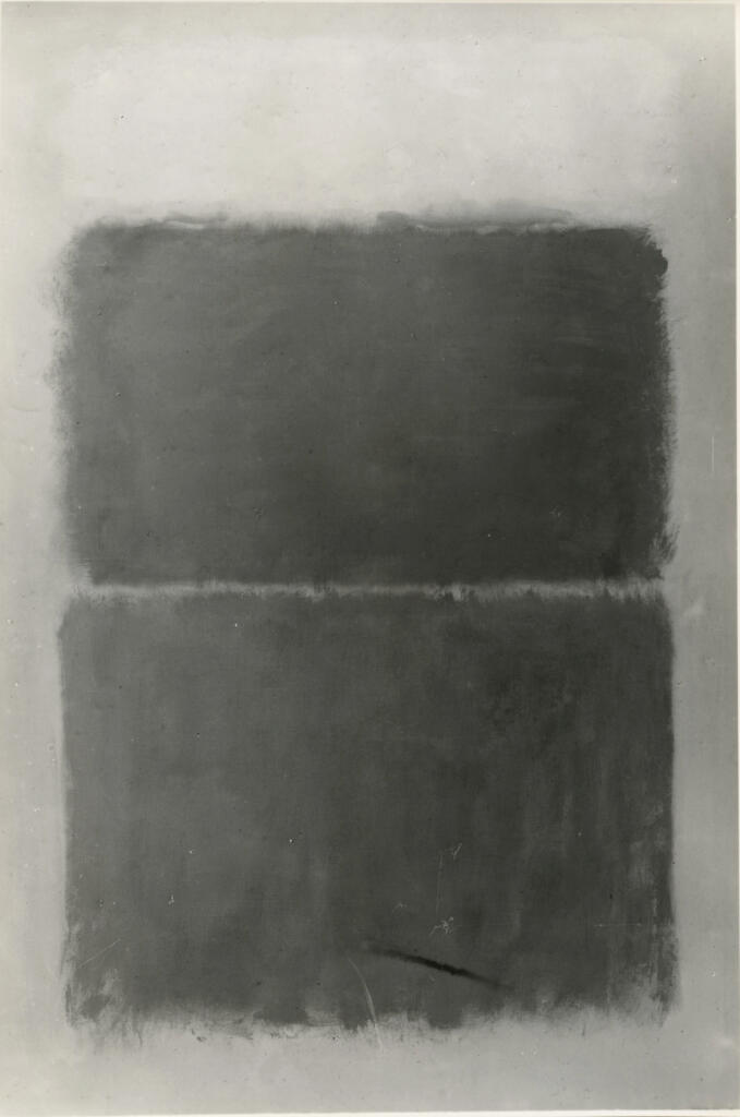 Giacomelli , Rothko, Mark - sec. XX - Rosso chiaro su nero , fronte